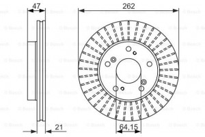 Bosch Δισκόπλακα - 0 986 479 687