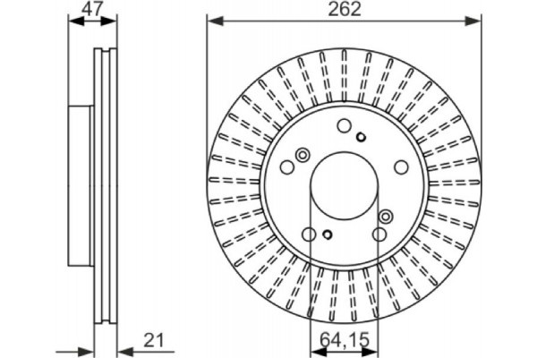Bosch Δισκόπλακα - 0 986 479 687