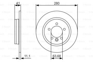 Bosch Δισκόπλακα - 0 986 479 691