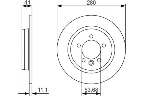 Bosch Δισκόπλακα - 0 986 479 691