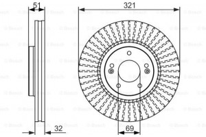 Bosch Δισκόπλακα - 0 986 479 692