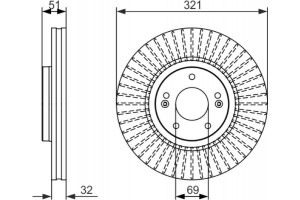 Bosch Δισκόπλακα - 0 986 479 692