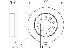 Bosch Δισκόπλακα - 0 986 479 697