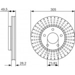 Bosch Δισκόπλακα - 0 986 479 698