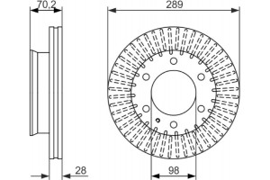 Bosch Δισκόπλακα - 0 986 479 711