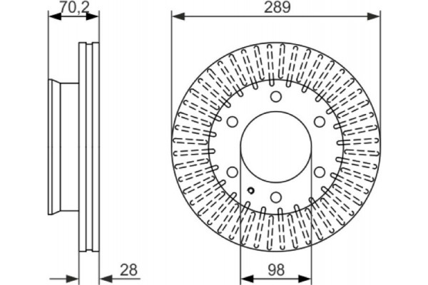 Bosch Δισκόπλακα - 0 986 479 711