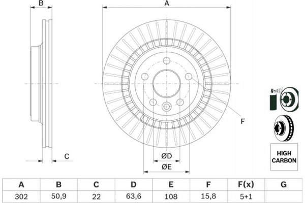 Bosch Δισκόπλακα - 0 986 479 713