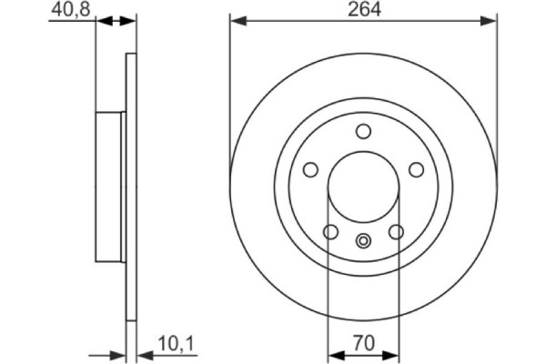 Bosch Δισκόπλακα - 0 986 479 715
