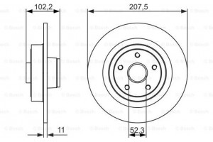 Bosch Δισκόπλακα - 0 986 479 724