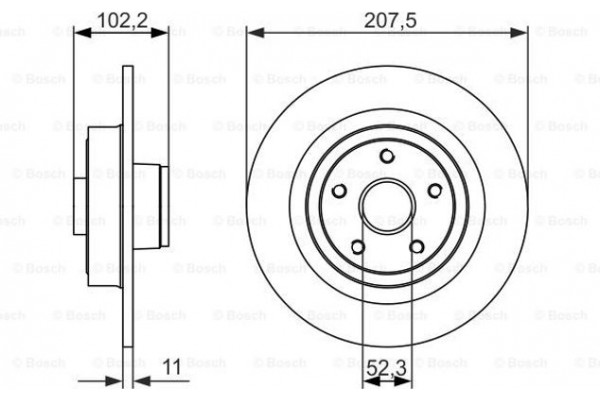 Bosch Δισκόπλακα - 0 986 479 724