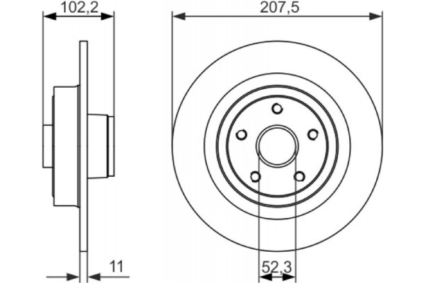 Bosch Δισκόπλακα - 0 986 479 724