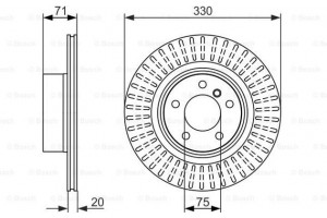 Bosch Δισκόπλακα - 0 986 479 727