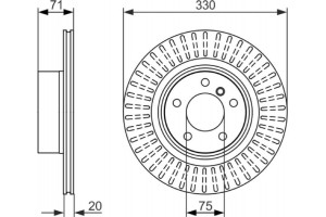 Bosch Δισκόπλακα - 0 986 479 727
