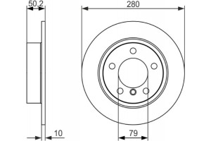 Bosch Δισκόπλακα - 0 986 479 728