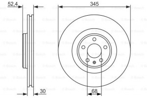 Bosch Δισκόπλακα - 0 986 479 747