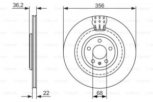 Bosch Δισκόπλακα - 0 986 479 749