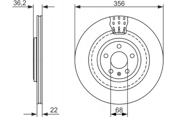 Bosch Δισκόπλακα - 0 986 479 749