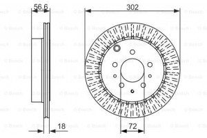 Bosch Δισκόπλακα - 0 986 479 757