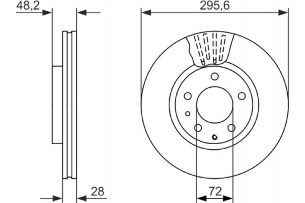 Bosch Δισκόπλακα - 0 986 479 758
