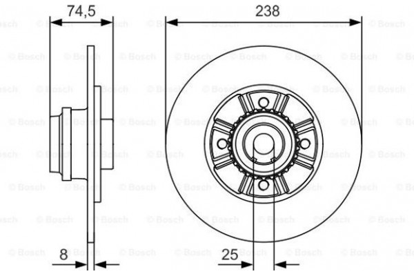 Bosch Δισκόπλακα - 0 986 479 760