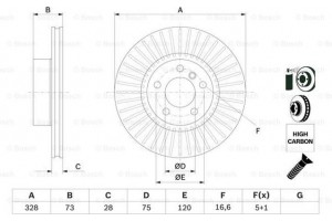 Bosch Δισκόπλακα - 0 986 479 771