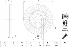 Bosch Δισκόπλακα - 0 986 479 771