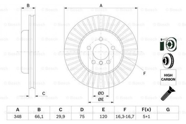 Bosch Δισκόπλακα - 0 986 479 772