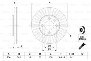 Bosch Δισκόπλακα - 0 986 479 776