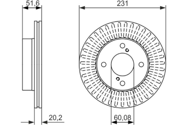 Bosch Δισκόπλακα - 0 986 479 778
