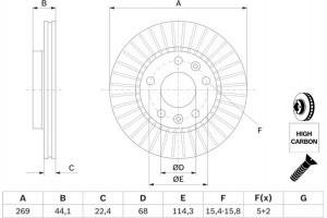 Bosch Δισκόπλακα - 0 986 479 779