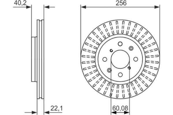 Bosch Δισκόπλακα - 0 986 479 788