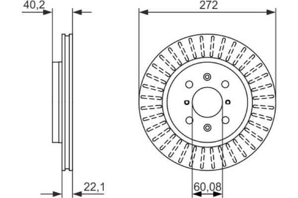 Bosch Δισκόπλακα - 0 986 479 789