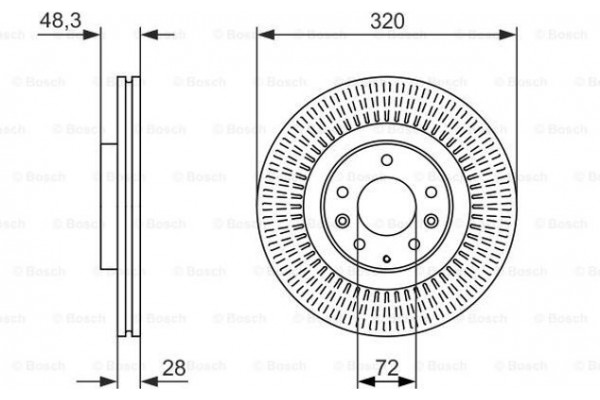 Bosch Δισκόπλακα - 0 986 479 795