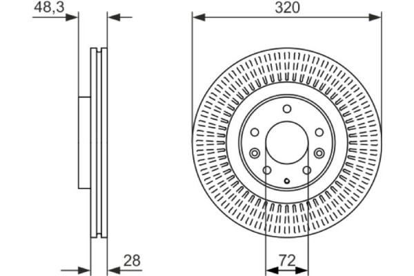 Bosch Δισκόπλακα - 0 986 479 795