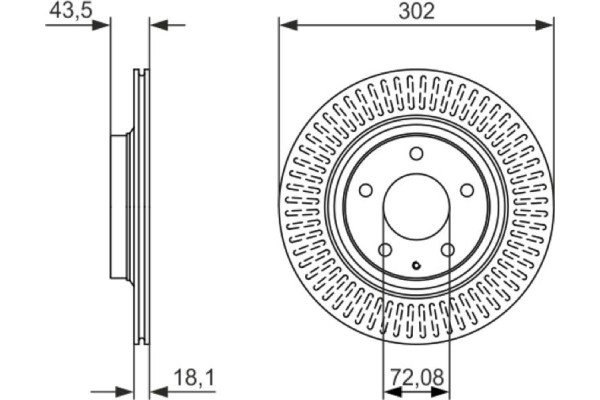 Bosch Δισκόπλακα - 0 986 479 796