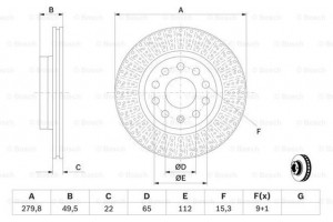Bosch Δισκόπλακα - 0 986 479 940