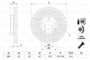 Bosch Δισκόπλακα - 0 986 479 A00