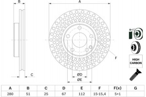 Bosch Δισκόπλακα - 0 986 479 A00