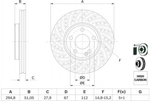 Bosch Δισκόπλακα - 0 986 479 A02