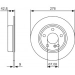Bosch Δισκόπλακα - 0 986 479 A03