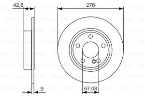 Bosch Δισκόπλακα - 0 986 479 A03