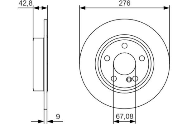 Bosch Δισκόπλακα - 0 986 479 A03