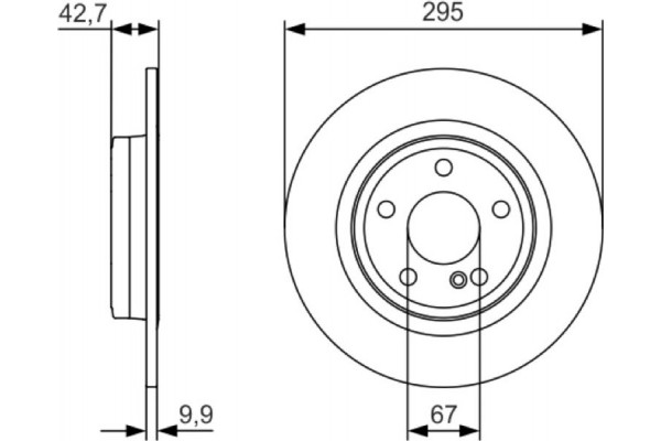 Bosch Δισκόπλακα - 0 986 479 A04