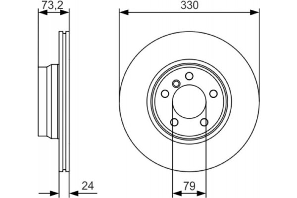 Bosch Δισκόπλακα - 0 986 479 A06 Bosch Δισκόπλακα - 0 986 479 A06