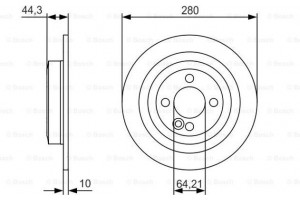 Bosch Δισκόπλακα - 0 986 479 A08