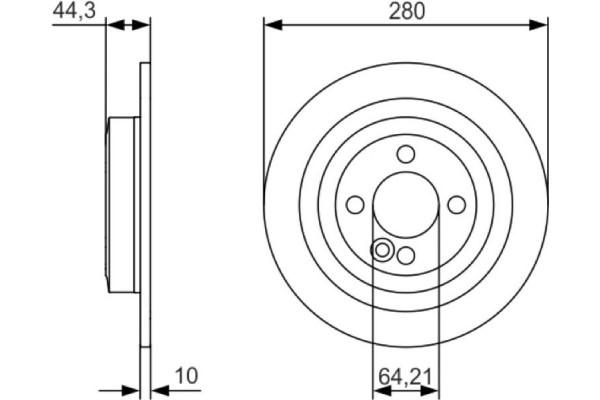Bosch Δισκόπλακα - 0 986 479 A08