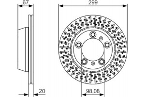 Bosch Δισκόπλακα - 0 986 479 A09