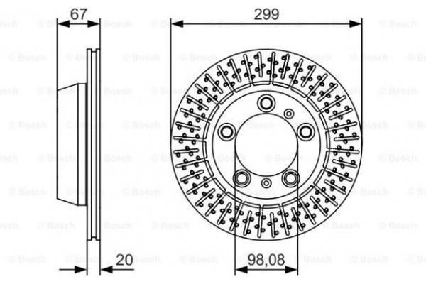 Bosch Δισκόπλακα - 0 986 479 A09