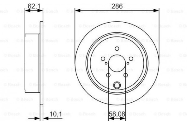 Bosch Δισκόπλακα - 0 986 479 A10