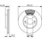 Bosch Δισκόπλακα - 0 986 479 A12